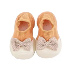 ファーストシューズ トレーニングシューズ ベビー ベビーシューズ 赤ちゃん 靴 靴下 ソックス シューズ スニーカー オレンジ