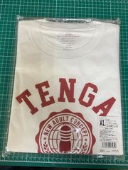 TENGA　テンガ　カレッジTシャツ　白　XL　新品　未使用　（店頭併売品）