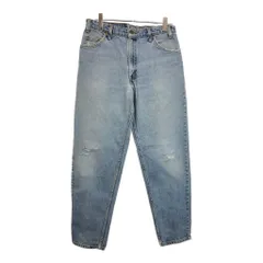 90年代 カナダ製 Levi's リーバイス 550 デニムパンツ オレンジタブ ブルー(メンズ W34 L32)中古 古着 V0344