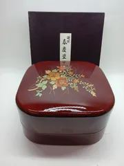 塗師正利作 春慶塗大徳寺お重5客 菓子器 共箱 2025年最新】春慶塗 重箱