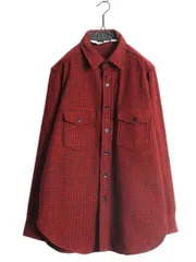 【お得なクーポン配布中!】 70s USA製 ウールリッチ ギンガム チェック 長袖 ウール シャツ メンズ L 古着 ヴィンテージ 旧タグ 長袖シャツ ポケット付き マルチカラー