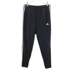 adidas アディダス トラックパンツ L ブラック ジャージ メンズ 古着