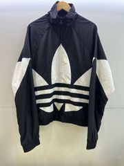 adidas アディダス BIG TREFOIL TRACK TOP トレフォイル ジャケット サイズM ブラック FM9892【Z0174-001】▽