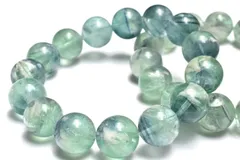 美麗◇天使の羽根 フェザーインフローライト　13.5mm　ブレスレット 1個売り パワーストーン 天然石 _BG5983-135