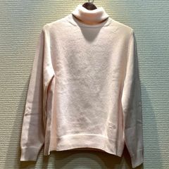 ★お盆期間限定価格★  セリーヌ CELINE エディ期 馬車 刺繍 カシミヤ タートルネック セーター ニット プルオーバー ピンク [XS] レディース 2A64P152I B718/T5