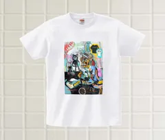 オリジナルTシャツ（ストリートファッション、メンズ、カジュアル、ヒップホップアート、グラフィティー、カーハート、リーバイス、アディダス、ナイキ、エビセンスケートボード、マルジェラ、カラフル、派手、おしゃれ、バスキア、ジョージコンド）