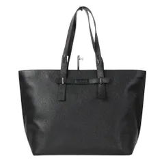 美品 FURLA フルラ Giove ジョベ トートバッグ L レザー レクタンギュラーシルエット ブラック レディース 古着 中古 USED