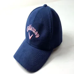 キャロウェイ キャップ ロゴ ベルクロ ゴルフ スポーツウエア 帽子 ブランド メンズ FRサイズ ネイビー Callaway 【中古】のサムネイル