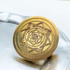 シーリングスタンプ ヘッドのみ 月星太陽 魔法陣 30mm シーリングワックス スタンプヘッド【商用OK】  sw16