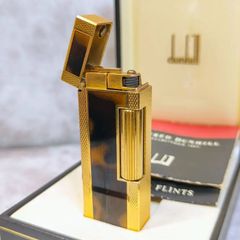 ★箱、説明書付★ dunhill ガス ライター ローラー式 ブラウン べっ甲 ☆箱、説明書付☆ dunhill ガス ライター ローラー式 ブラウン