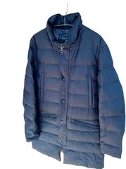 【残1点/秋冬おすすめ商品】ウールジャンパー/暖かさを保証する西川商品/NANOユニバース　西川ダウン　ウール100％　黒 ダウンジャケット 　アウター nano universe