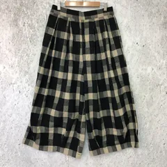 SEASON REASON by Lin. & Red / しまむら シーズンリーズンバイリンアンドレッド ブロックチェック コクーン パンツ ブラック Lサイズ 〇◇