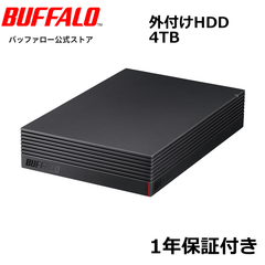 《整備済・再生品》 バッファロー HD-EDC4U3-BA(保証1年)