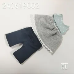 お人形の着せ替え洋服３点セットＢ【ブルー系】★匿名配送★240619002MS