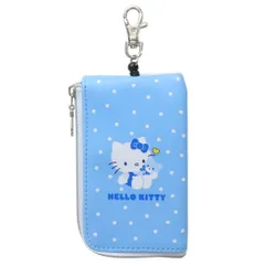【メール便】ハローキティ 定期入れ キー＆パスポーチ みずいろくま サンリオ マリモクラフト 通勤 通学 キャラクター グッズ 