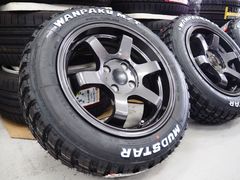 カスタムサイズ VALOR  TS6R 15inch 6.5J 4H100+38 マッドスター WANPAKU M/T 175/65R15 サクシード プロボックス