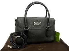 ■極美品■ kate spade ケイトスペード PXRU5183 レザー 2WAY クロスボディ ショルダー ハンドバッグ 斜め掛け ブラック系 GB0670
