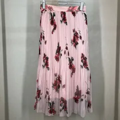 スナイデル SNIDEL プリントプリーツミモレスカート レディース 花柄 SWFS181168 ピンク新品未使用品