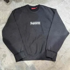 Supreme 25ss Washed Box Logo Crewneck Sweatshirt 