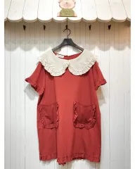 アーキムマーケット ベビードール カラー フリル ワンピース