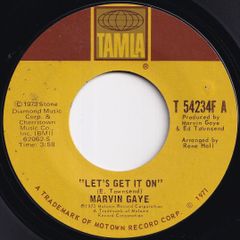 Marvin Gaye Let's Get It On / I Wish It Would Rain Tamla US T 54234F 211760 SOUL ソウル レコード 7インチ 45