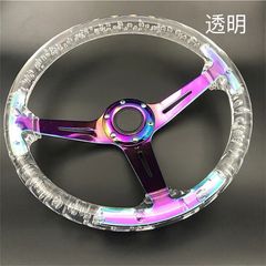 新品・未使用品 アクリルクリアー ステアリング 14inch - メルカリ