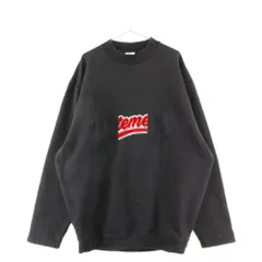 VETEMENTS (ヴェトモン) 18AW Logo Embroidered Sweatshirts クルーネック スウェット トレーナー ブラック MAH18TR31のサムネイル