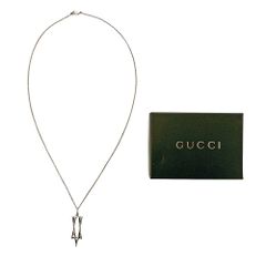 GUCCI グッチ ネックレス 六芒星 スターオブダビデ SILVER SV シルバー 925 ペンダント 58cm イタリア製