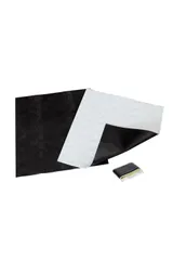 エーモン(amon) 静音計画 ロードノイズ低減マット フロント用 車用フロアマット デッドニング 約480×450mm 厚さ約3mm 2枚 4814 黒