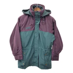 90年代 Columbia コロンビア マウンテンパーカー アウトドア グリーン (レディース XL) 中古 古着 Q9786