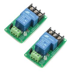 新品 Hailege 2個セット 12V 30A 1チャンネルリレーモジュール オプトカプラ絶縁モジュール 高低トリガー 12Vをサポート