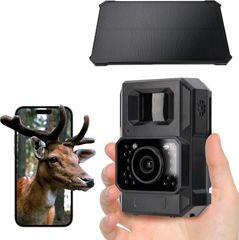 トレイルカメラ⭐ソーラー式 防犯カメラ 屋外 4K スマホ 遠隔操作 32G 