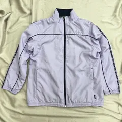 FILA レディース　ウィンドブレーカー　裏フリース　サイズL　トラックジャケット　パープル　紫　フィラ