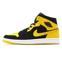 [ナイキ] AIR JORDAN 1 MID SE NEW LOVE BLACK/VARSITY MAIZE-WHITE hj6654-071 エアジョーダン 1 ミッド SE (ブラック/ホワイト/バーシティメイズ, 日本の [イエロー] [26.5 cm]
