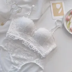 031 ノンワイヤーブラジャーショーツセット　盛りブラ　ブラショーツセット