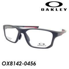 OAKLEY(オークリー) メガネ CROSSLINK FIT(クロスリンクフィット) OX8142-0456 56mm [Stn Blk/Rdln] 国内正規品 交換用イヤーソック・ノーズパッド2サイズ付き