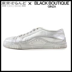 シャネル CHANEL ロゴ ローカット スニーカー G33364 シルバー レザー レースアップ シューズ 40 靴 ユニセックス 101796877
