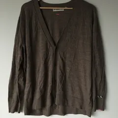 UNIQLO×アニヤハインドマーチ メリノオーバーサイズVネックカーディガン レディース XL 2741202510140044