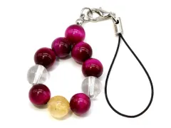 願いと運気で選ぶ 天然石 パワーストーン ストラップ(1-金運・仕事運)