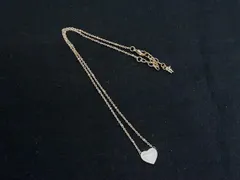 ■美品■ Folli Follie フォリフォリ ラインストーン ハート ネックレス ペンダント アクセサリー ピンクゴールド系 DH6492