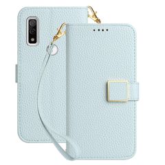 【人気商品】- inch対応) 5.7 FCG01 F-51B F-51B アイスブルー We Arrows (Fujitsu ケース ケース 擦り傷防止 上質な手触り 高級PUレザー 横置きスタンド機能 スタンド機能 カード収納 ArrowsWe Fujit