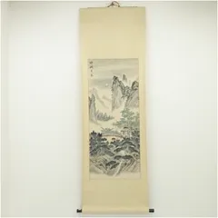 ♥古い　掛軸　中国　人物　②　掛け軸　骨董　古玩　中国画 ♥掛軸 中国 人物画 【藝光】 掛け軸 骨董 古玩 レトロ - メルカリ