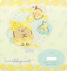 【中古】アクリルスタンド・アクリルパネル とんかつ＆えびふらいのしっぽ＆あじふらいのしっぽ 「すみっコぐらし ざっそうとようせいのお花畑テーマ アクリルスタンドコレクション」