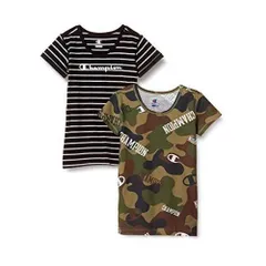 チャンピオン(Champion) 半袖Tシャツ 2枚組 キッズ 無地 丸首 クルーネック CB1-R701 カラー1 120cm