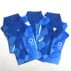 Q■未使用■2020 TOKYO オリンピック 半袖ポロシャツ/5枚セット■水色【メンズMーL】MENS/1【中古】