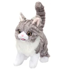 【迅速発送】イワヤ(IWAYA) だっこでミィミィ こねこのタビー 電池で動くぬいぐるみ 電子ペット タッチセンサー搭載 3歳以上 本体サイズW90×H250×D190mm 3316-1