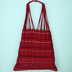 メキシコ製 ハンモックバッグ ハンドメイド つぶつぶ 049 トートバッグ