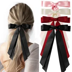 【人気商品】4色 リボン バレッタ ヘアクリップ BetterJonny ヘアアクセサリー め 蝶結びヘアークリップ 髪留め おしゃれ エレガント ヘアピン ウェディング ヘッド 髪飾り 結婚式 和装