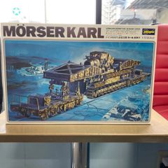 プラモデル　ミリタリー　ドイツ　600ｍ/ｍ　自走臼砲 カール 貨車付  GERMAN 600% MÖRSER "KARL" ON RAILWAY CARRIER　ミニボックスシリーズ　No.32　ハセガワ HASEGAWA　1/72