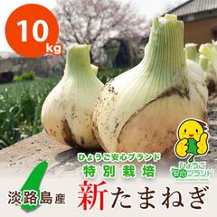 【あさひ】10kg 淡路島産 新たまねぎ わせ品種 ひょうご安心ブランド 特別栽培
